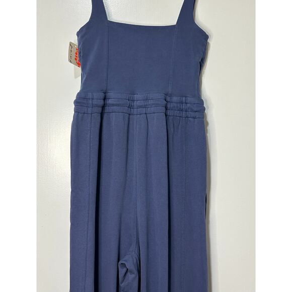 Free People Inbound Onesie Midnight Navy Size Small NWT Chic Comfy Stretchy - Picture 12 of 16